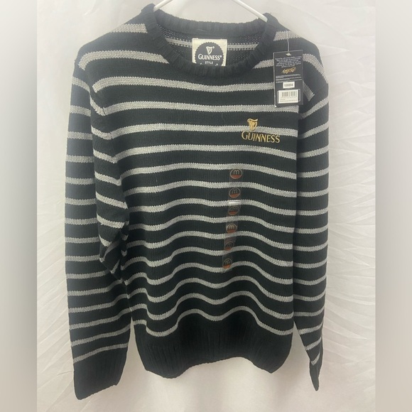 Guinness Beer Sweater Black Size Medium NWT Irish Ireland Beer - Picture 1 of 10
